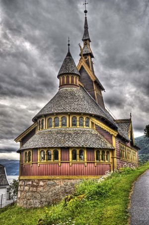 St Olaf's Church, Balestrand, Norway 2010 - Outside