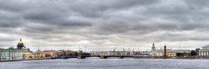 View across Neva River from Peter and Paul Fortress 2012