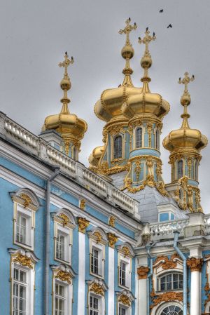 Exterior, Catherine (Summer) Palace, Trarskoe Selo, St Petersburg, Russia 2012