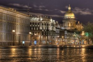 Early Morning Cityscape, St Petersburg, Russia 2012