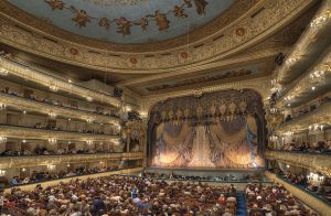 Mariinskiy Theatre before the Mariinskiy (Kirov) Ballet Company performance of Gizelle, St Petersburg, Russia 2012