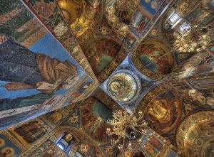 Interior, Church on Spilled Blood, St Petersburg, Russia 2012